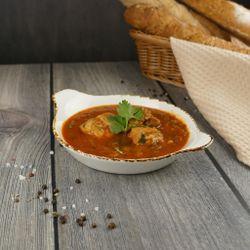 Блюдо круглое d 17 см h3,2 см 350 мл с ручками   P.L. Proff Cuisine [6]