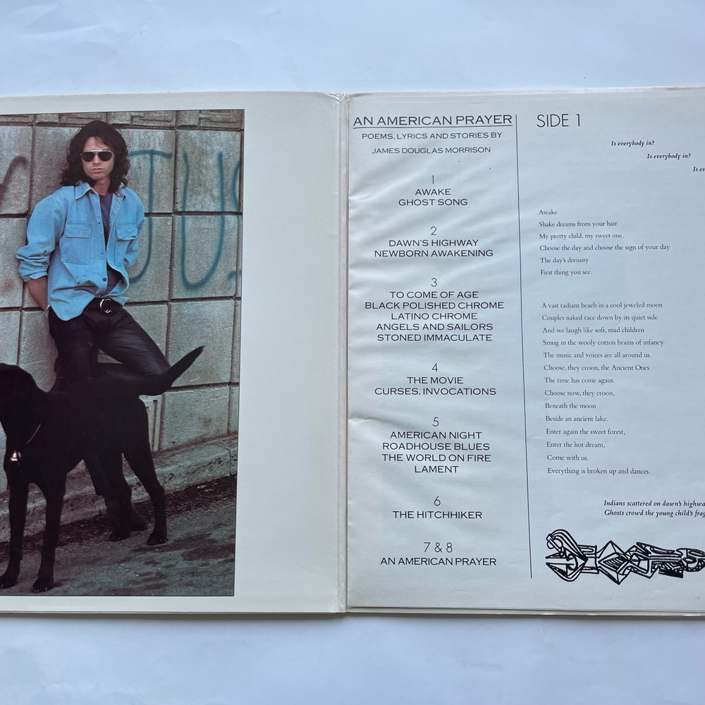 Винтажная виниловая пластинка LP Jim Morrison Music By The Doors An American Prayer (США 1978)