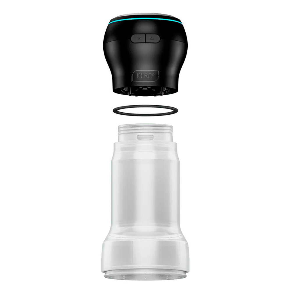 Набор Kiiroo: мастурбатор Feel Pocket Stroker Crystal + интерактивная насадка PowerBlow