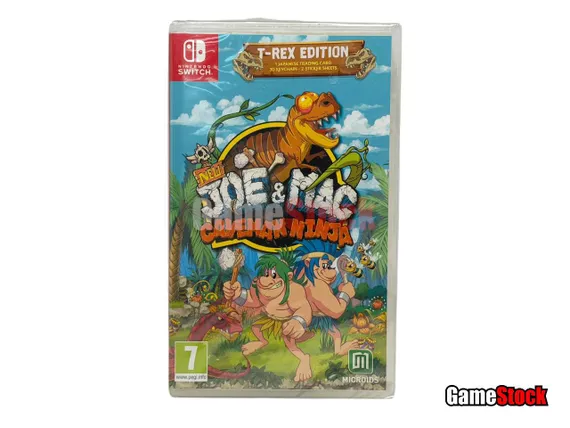 NSW New Joe and Mac: Caveman Ninja T-Rex Edition (Новый, Русские субтитры)