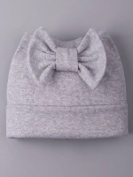 Шапка для девочки с ушками на осень