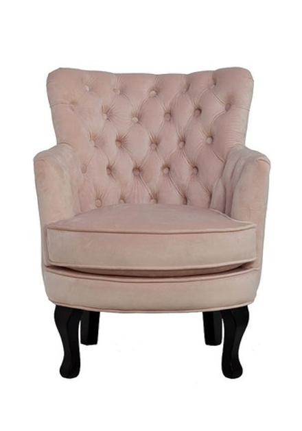 PJC741-PJ621 Кресло велюр розовый 64*70,5*77см