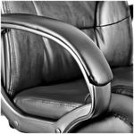 Кресло руководителя Helmi HL-E08 "Receipt", экокожа черная