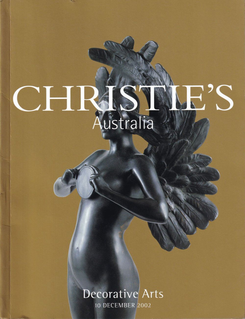 Каталог аукциона Christie’s, Мельбурн, Декоративно-прикладное искусство от 10 декабря 2002 года