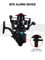 Катушка рыболовная MIFINE BUNSEN 7000B; 6+1подшипник, (с двойным фрикционом; запас.пласт.шпуля), для спиннинга, для карповой ловли, для фидерной ловли