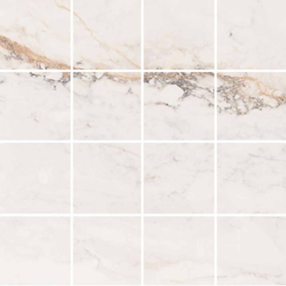 Мозаика MALLA (7) CR.PISA GOLD (матовая, compacglass)