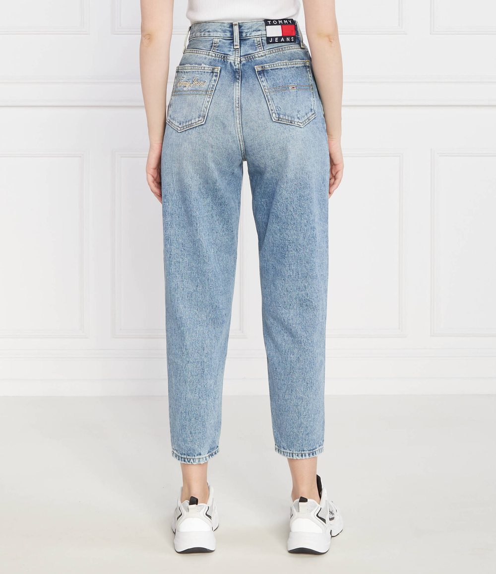 Джинсы MOM JEAN UHR TPR Tommy Jeans - голубой(DW0DW16034)