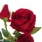 Цветочная композиция «Розовый восторг» 28см в горшке, цвет бордовый