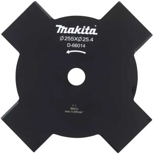 Нож Makita для травы d255x25,4 мм, 4 зуба   D-66014