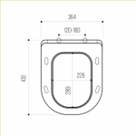 Сиденье для унитаза  WAVE RONDO дюропласт, микролифт, БЕЛЫЙ глянец