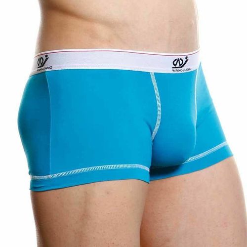 Мужские трусы боксеры WangJiang бирюзовые WG00136