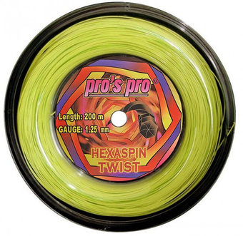 Теннисные струны Pro's Pro Hexaspin Twist (200 m) - зеленый