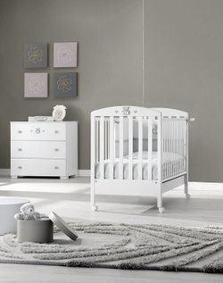 Детская кровать Erbesi Charly белый/серый