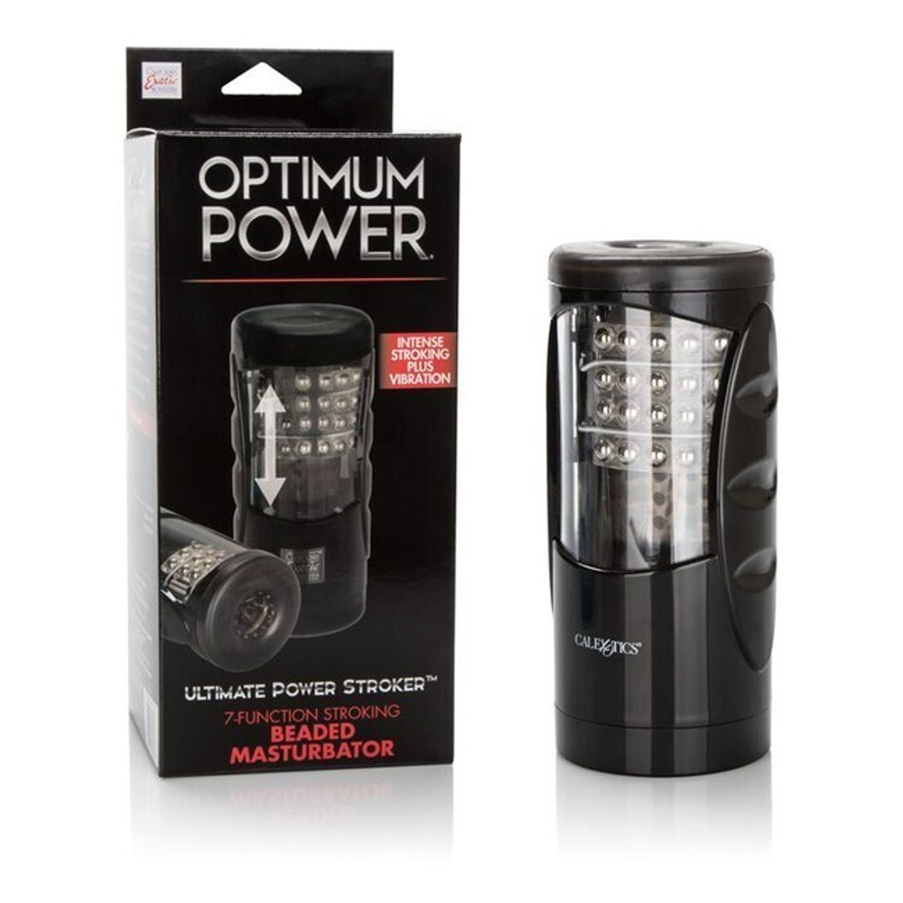 Автоматический мастурбатор с двигающимся элементом Optimum Power Ultimate Power Stroker (Цвет: черный с серебряным)