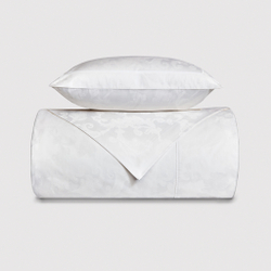 Постельное белье 2 спальное евро макси Сlaire&Caroll Frame белый жаккард