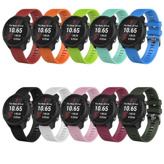 Ремешок Premium 20 мм силиконовый для Garmin Forerunner 55/245/645, Venu, Venu Sq, Venu 2 Plus, Vivoactive 3, Vivomove быстросъемный (Белый)