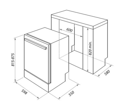 Посудомоечная машина HOMSair DW65L
