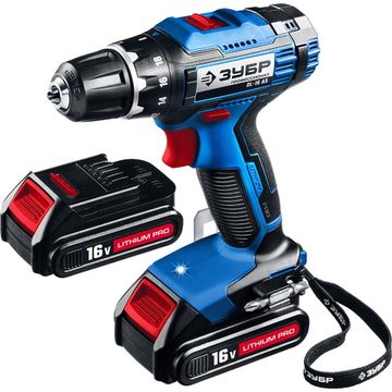 Аккумуляторный шуруповерт "ЗУБР" DL-16 A5
