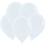 Шар (12"/30 см) Белый (005), пастель 100 шт.