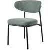 Стул Arvo серо-зеленый шенилл с черными ножками