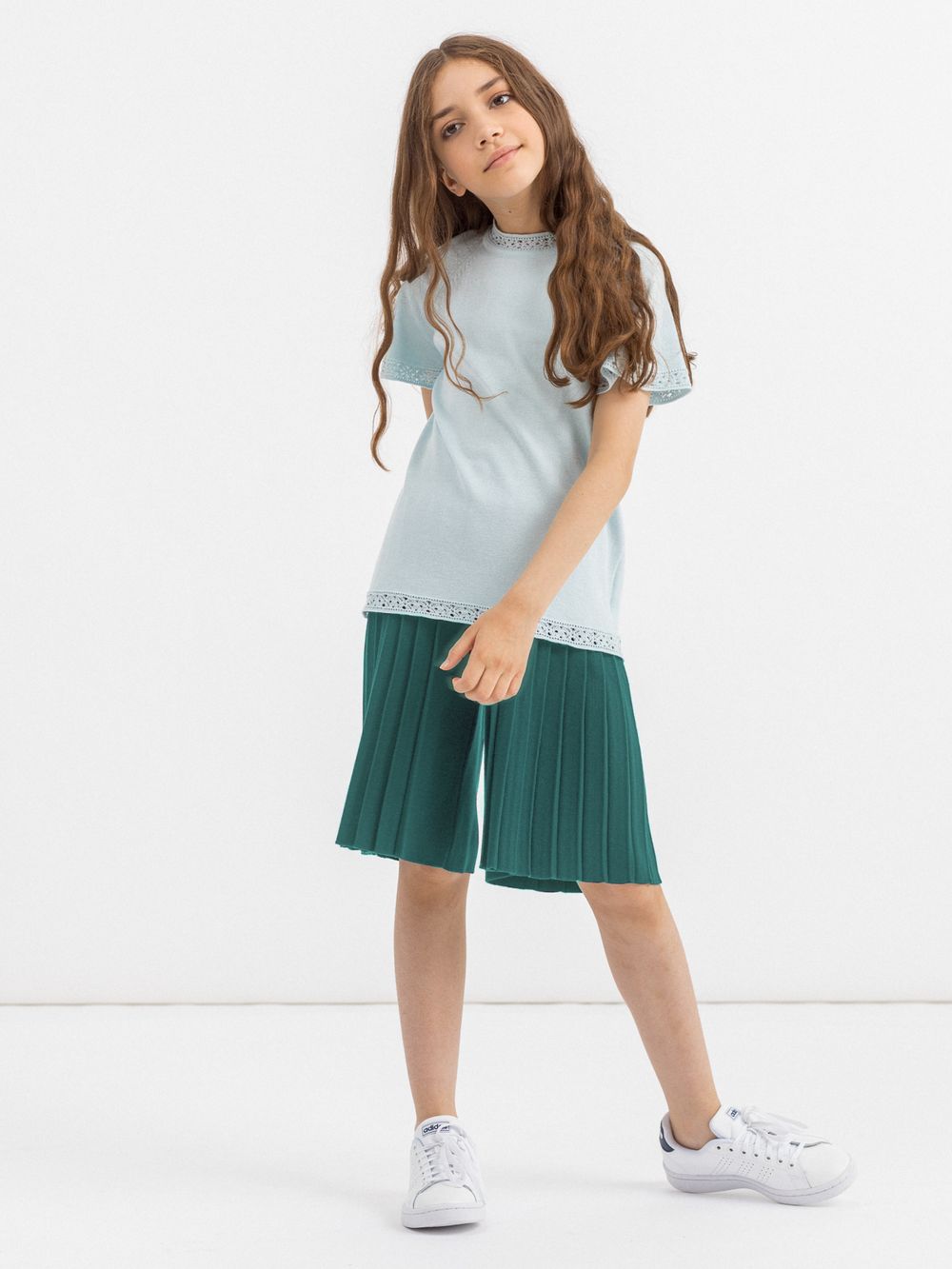 Шорты темно-зеленог цвета для девочки арт. АТ726/1