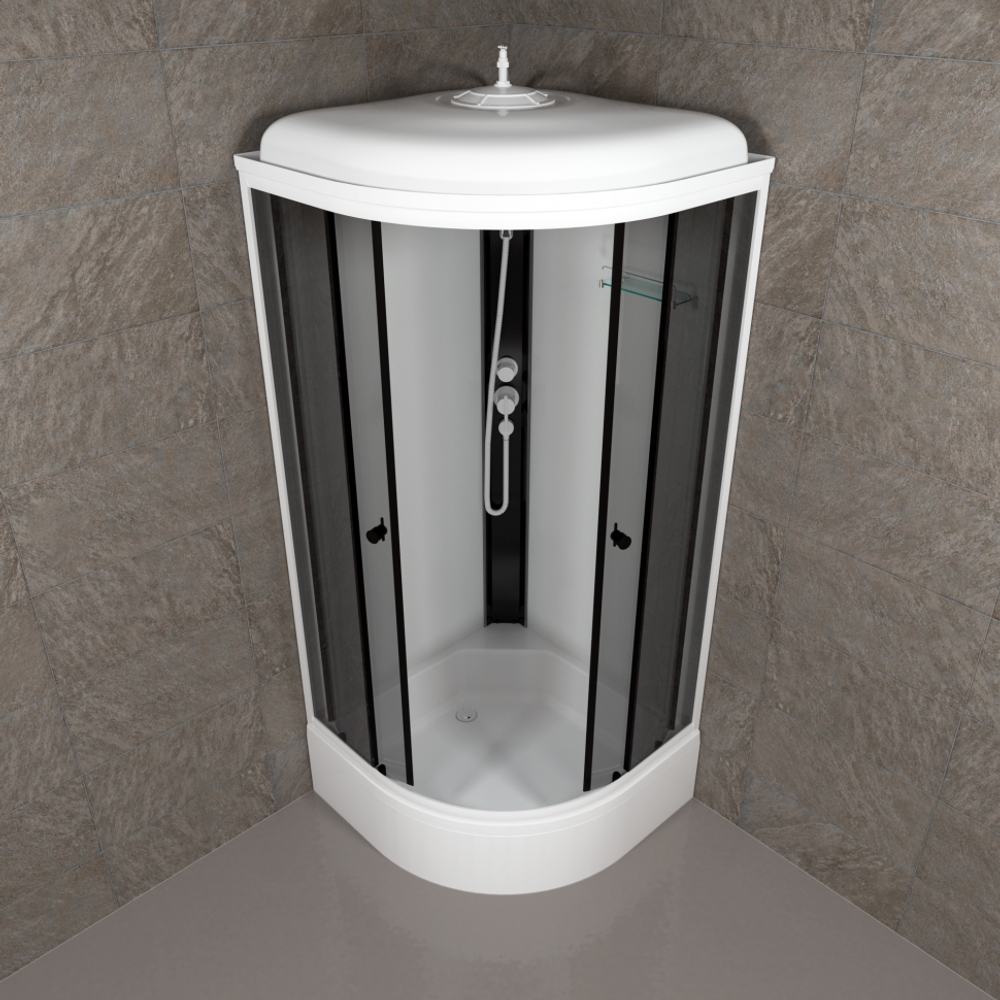 Душевая Кабина Грэй-Вайт 90*90 В