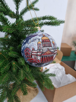 Шар стеклянный "Исакиевский собор",  ручная роспись