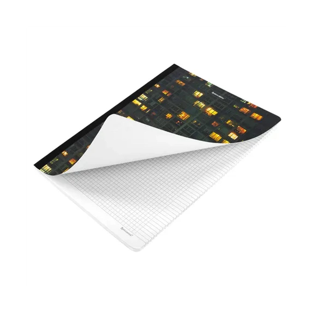 Тетрадь А-4 96л. клетка, сшивка с корешком, обложка картон BRAUBERG