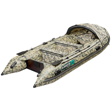 Лодка ПВХ Gladiator Active C400AL Camo с алюминиевым полом -