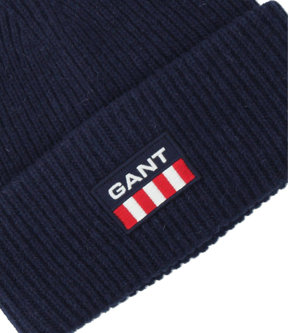 хлопковая шапка Gant - темно-синий(9900065)