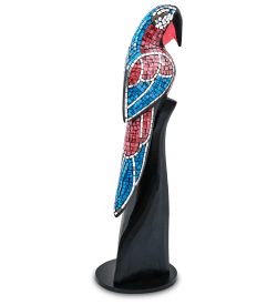 Decor and Gift 23-028-01 Н-р статуэток из трех «Попугай» дерево+стекл.мозаика (50,40,30 см)