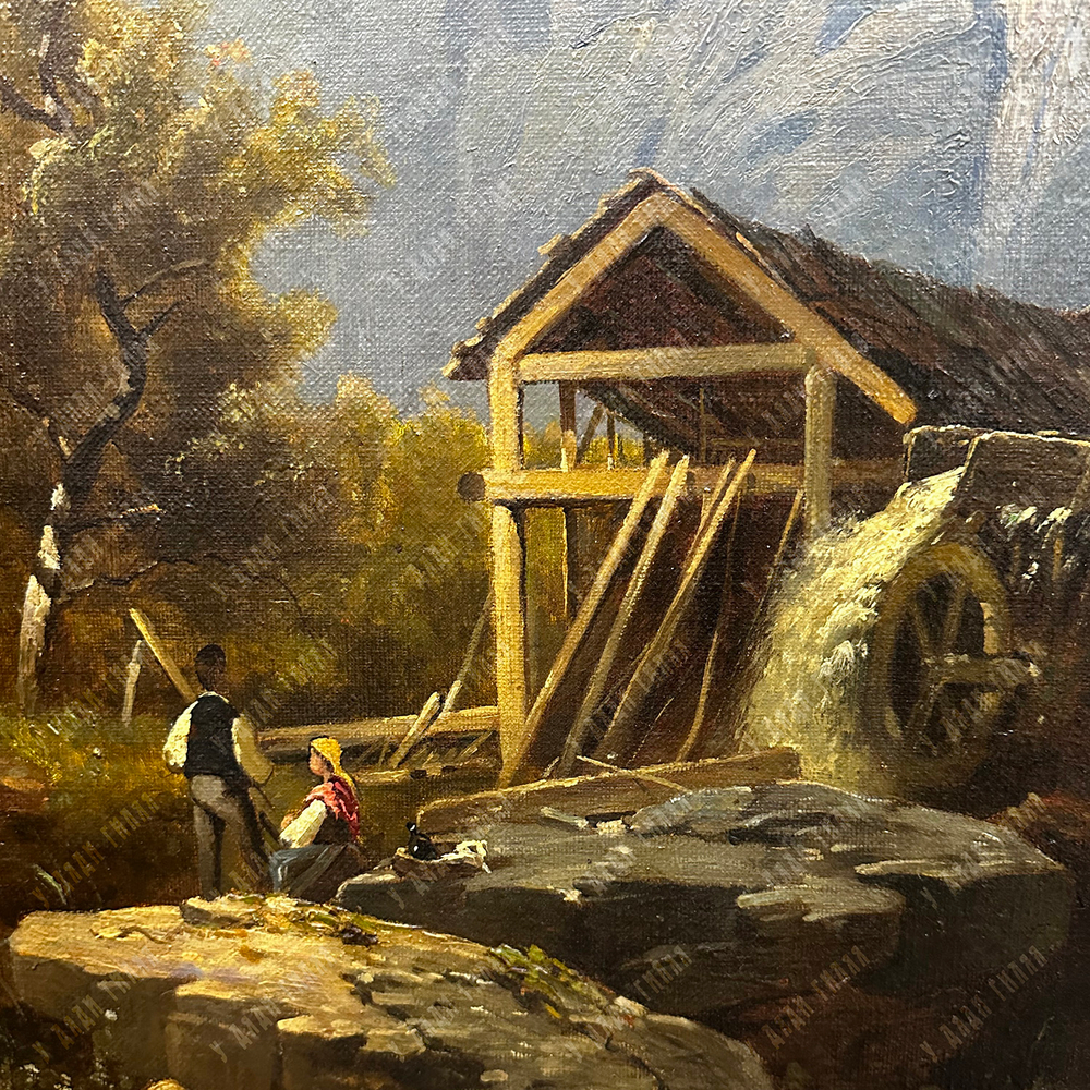 Тома Йозеф Мл. (Josef Thoma; 1828–1899). Пейзаж с водяной мельницей. 2-я пол. XIX в.