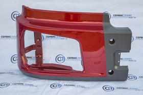 Бампер самосвал правый X3000 (красный)