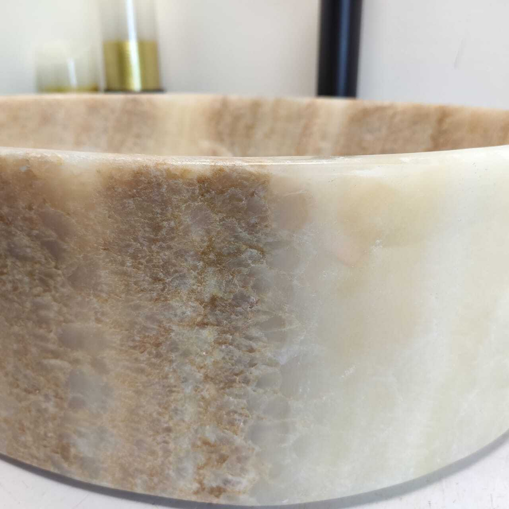 Раковина из оникса Oval Yellow OY-60700 52*38*14