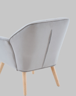 Кресло Руди серебристый