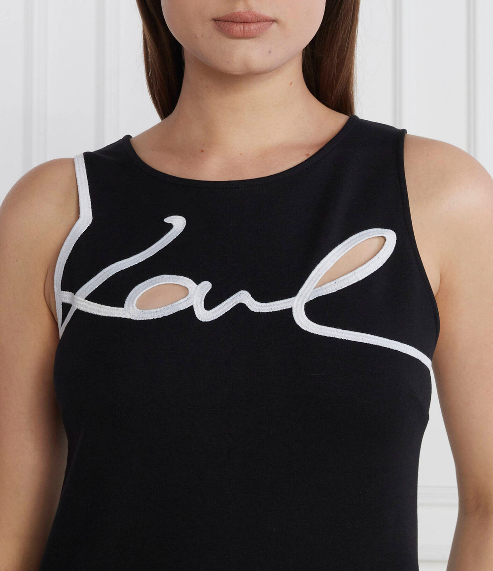 Платье karl logo Karl Lagerfeld - черный(236W1354)