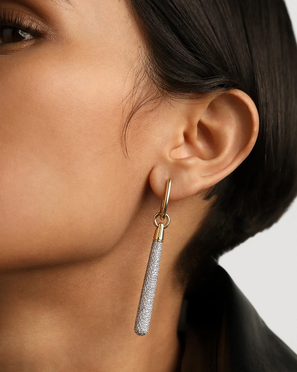 Одиночная серьга Pav Supreme Jupiter серебро 925 пробы покрытое золотом