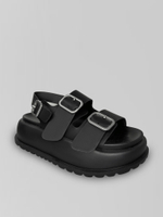 Босоножки Araz L1 однотонные на высокой платформе с широкими ремешками