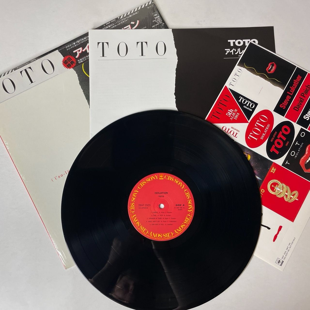 Винтажная виниловая пластинка LP Toto Isolation (Japan 1984) (Obi) Endless