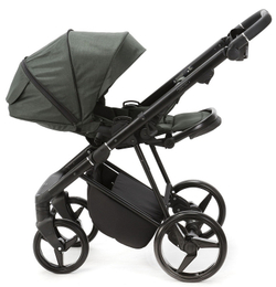 Детская коляска Adamex Quantum 2 в 1 Q-TK105 LUX (Т.ЗЕЛЕНЫЙ)