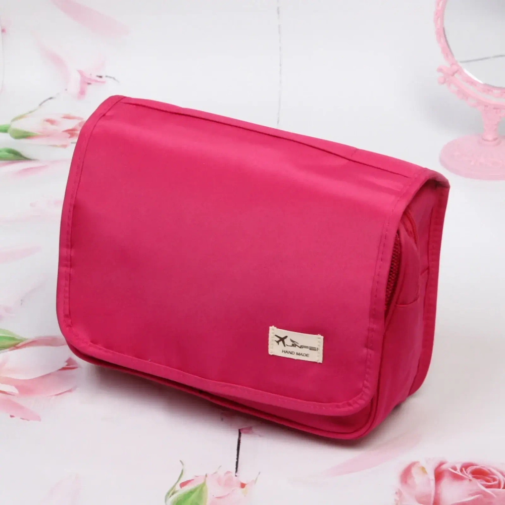 Косметичка - органайзер «Classic», цвет розовый, в склад. виде 20*24*9, в расклад. виде 42*24*9см (несессер)