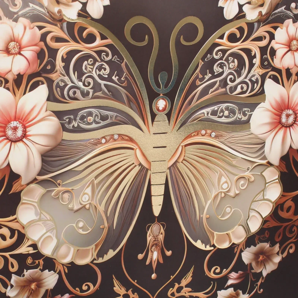 Пакет подарочный «Бабочка» 31*40*12 см, микс