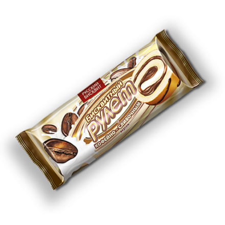 Рулет Бисквитный кофейно-сливочный 175 гр