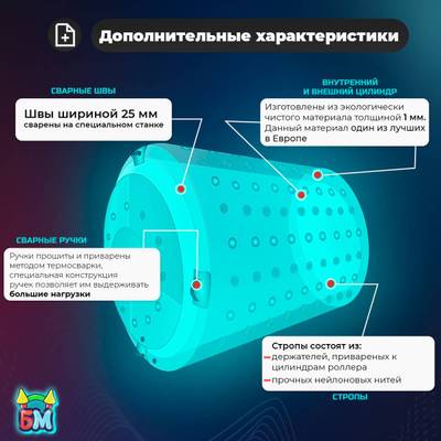 Гидророллер «Невидимка», ПВХ, трёхместный, 2,4×2,2×2,2 м