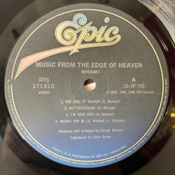 Винтажная виниловая пластинка LP George Michael Wham Music From The Edge Of Heaven (Japan 1986) (Obi) Last Christmas
