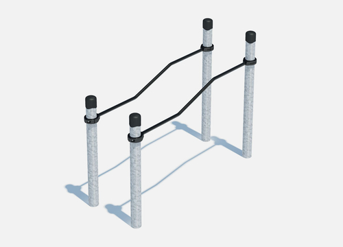 Изогнуто-горизонтальные брусья (цинк)