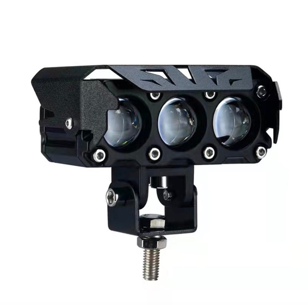 30W Б. Желтый / Светодиодная фара прожектор с линзой, двух режимная, белый + желтый, серия: РаБОТА, TG (за 1 шт.)