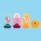 Pozan və qələmyonan \ Ластик-точилка\Blıster capsule eraser+sharpener+2 erase