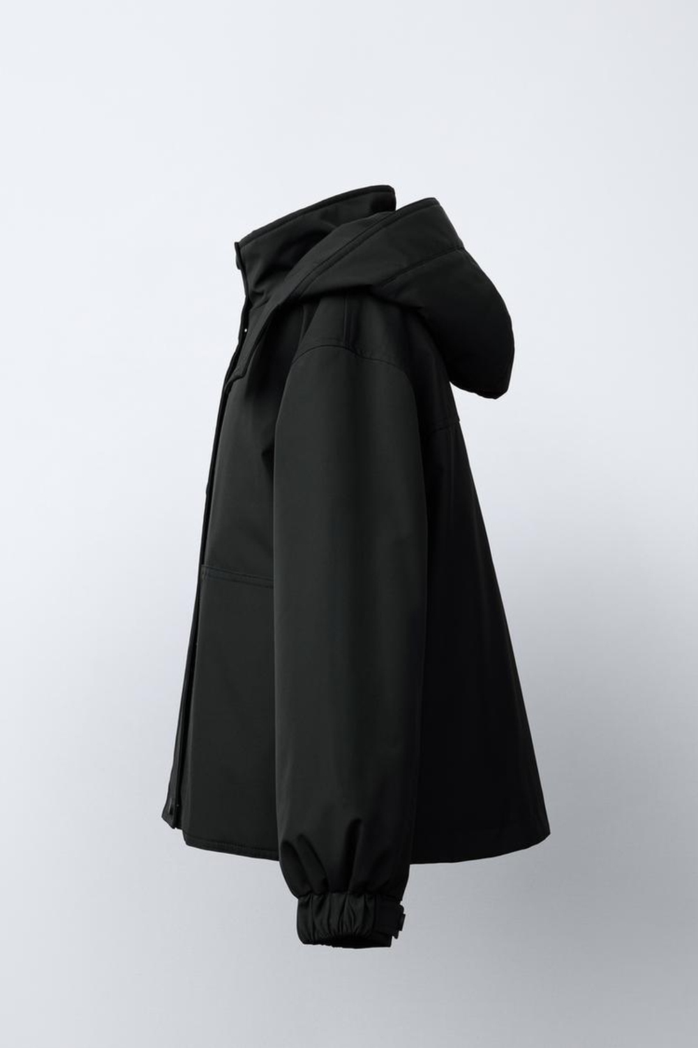 ZARA СТЕГАНАЯ ПАРКА, ЧЕРНЫЙ