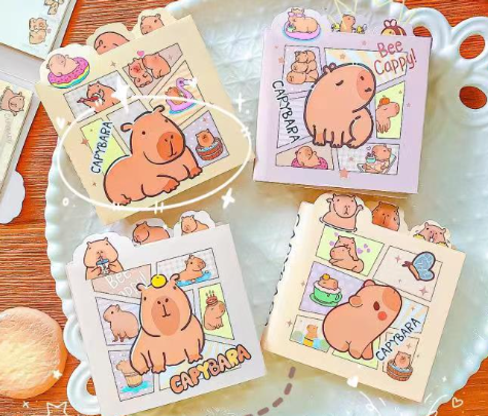 Стикеры для заметок &quot;Capybara Family&quot;